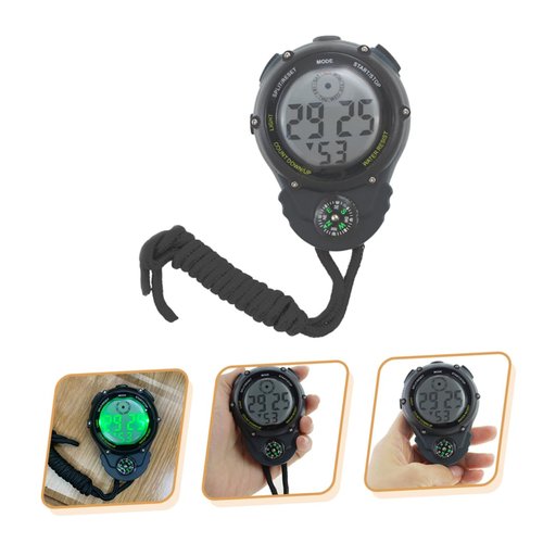 POPETPOP Electronic Stopwatch with Backlight Large Screen Abs Material Portable Timer for Training and Competitions Timekeeping Watch for Running and Swimming