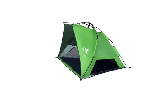 Three Bears Pop Up Beach Tent Sun Shade Shelter for 3-4 Person, UPF 50＋ UV Protection, Lightweight & Easy Setup Beach Shade Canopy, Portable Beach Shade Tent Beach Cabana (Green)