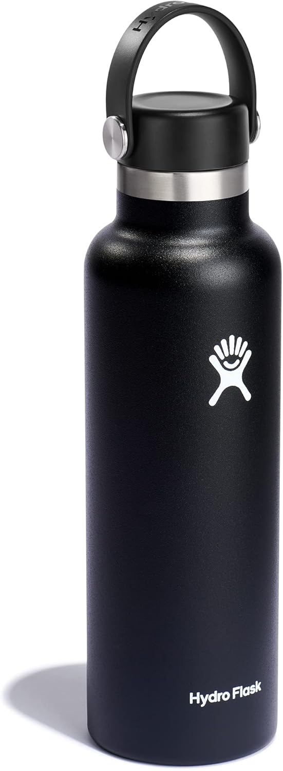 Hydro Flask Water Bottle - Insulated Stainless Steel - Non Spill, Leakproof in 24 Oz White