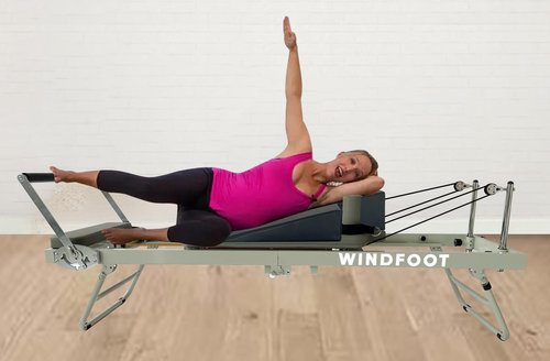 WINDFOOT Large Upholstered Wedge for Pilates Reformer Machine, Fitness Equipment for Pilates, Pilates Reformer Accessories for Floor Exercises, Ideal for Home Pilates and Studio Use.