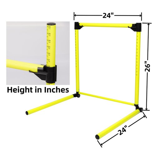 Nbguigdstr 3Pcs Hurdles Training Equipment, Adjustable Height Hurdles Track and Field, Agility Speed Jumping Training Equipment for Soccer Basketball Football Dogs, Detachable-Green