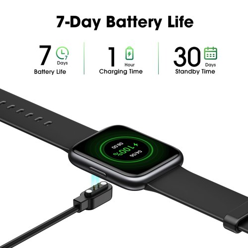 EURANS Smart Watch No App/Phone Required, Long Battery Life Fitness Tracker Watch,HD Screen, Waterproof Activity Tracker with Step Counter for Walking, Pedometer, Calories Tracker for Men Women