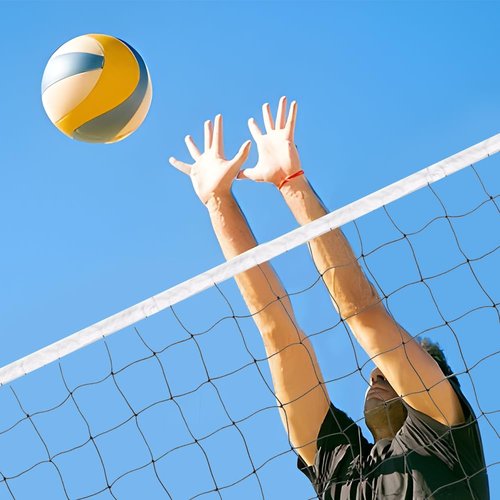 Professional Volleyball Net Outdoor,31.17x3.28ft Net, Canvas Edge Fitness Playground Volleyball Net (Black)