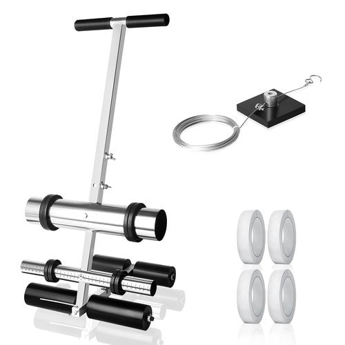 LXZJZLF Court Line Tape Machine, Basketball Court Line Striping Machine, Court Paint Striping Machine for Parking Lots and Road Warning (Steel-1)
