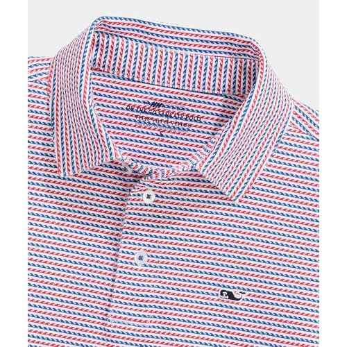 vineyard vines Boys Boys' Printed Sankaty Polo