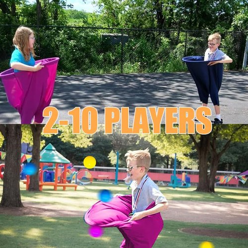 Granny Pants Yard Game - Big Granny Pants Outdoor Games for Adults with Bouncy Balls, Giant Pants Outdoor Recreational Tossing Game, Team Relay Family Reunion Party Field Game Set