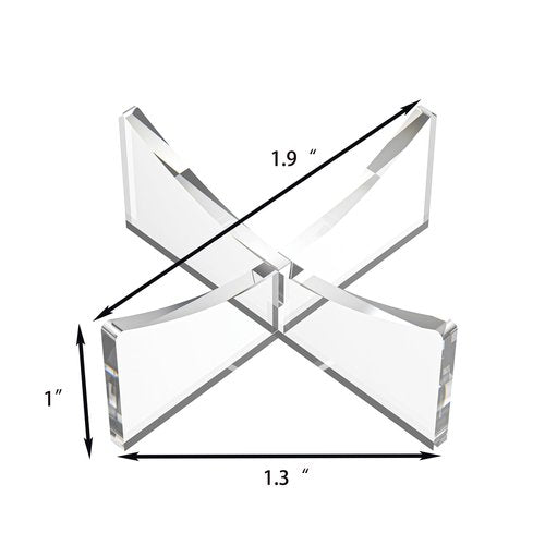 Ultra-Clear Acrylic Sports Ball Display Stand (3-Pack), Thick Shatterproof Holder for Softball, Baseball, Golf Ball & Memorabilia – Small Size 1.97 x 1.1 inch