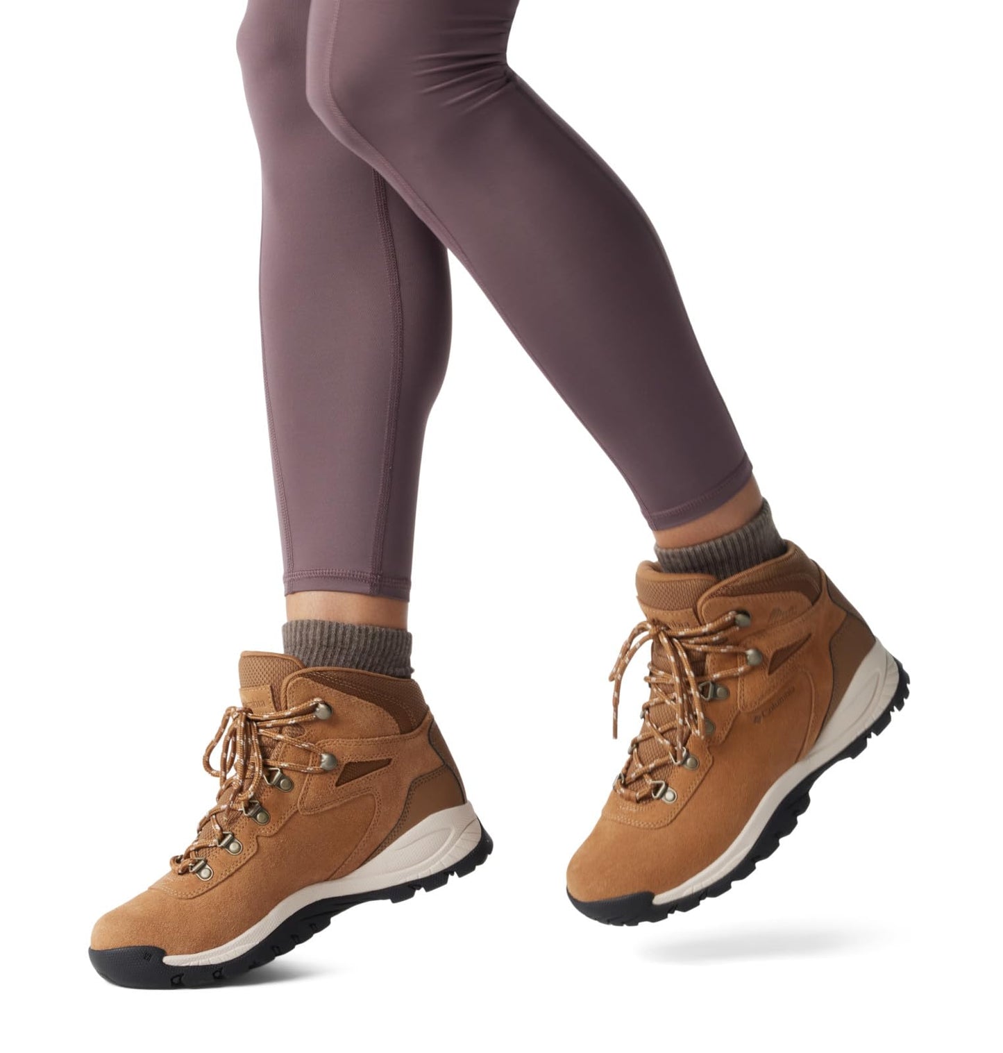 Columbia Womens Newton Ridge Plus Waterproof Amped, Elk/Dark Stone, 12