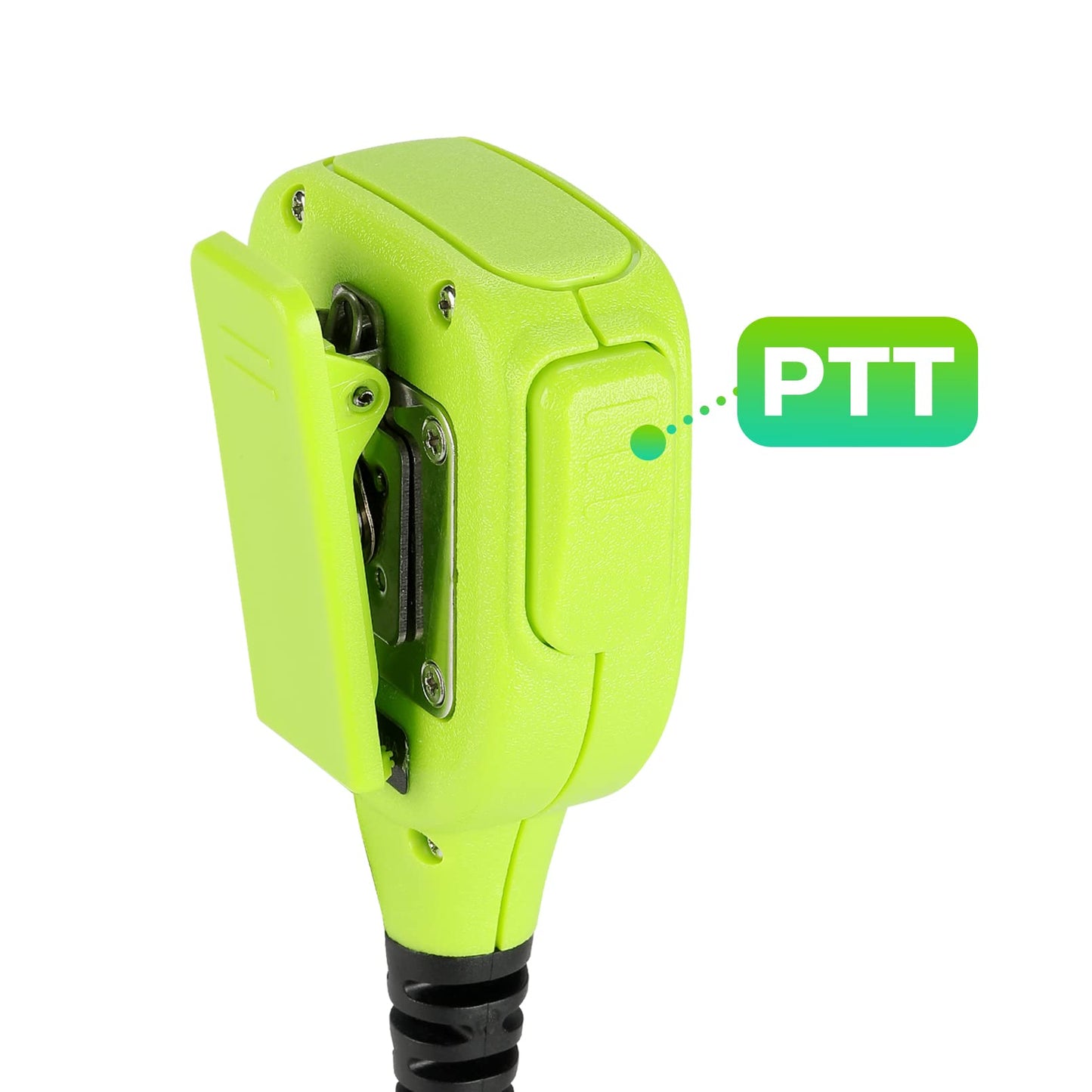 KEYBLU Waterproof Shoulder Speaker Mic 2 Pin Two Way Radio Microphone with 3.5mm Audio Jack Compatible with BaoFeng GT-5R / UV-5R, BTECH, Kenwood and Retevis Radios Walkie Talkie