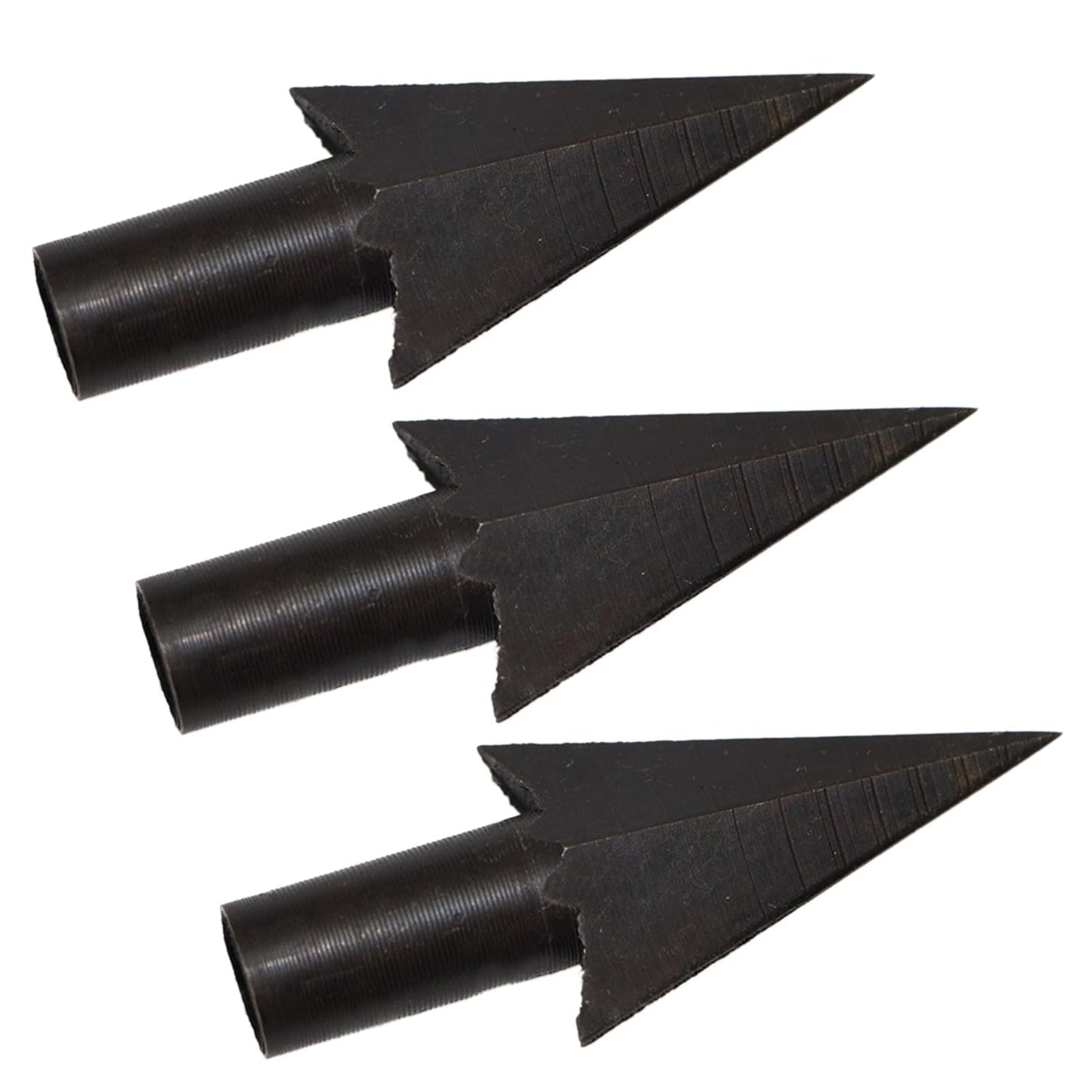 Kangnice 6Pcs Tip Broadheads Traditional Metal Archerys Arrowheads Head Point Tip for Wood and