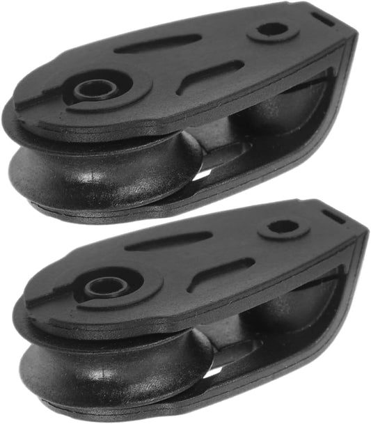2pcs Single Swivel Pulley High-Strength Nylon Bearing Block for Kayak Sailboat and Use Easy Installation and Precision Manufacturing for Lifting and Stabilizing