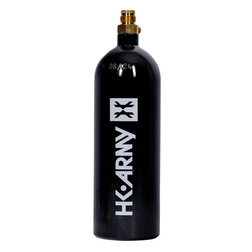 HK Army 20oz Aluminum CO2 Tank - High Pressure Compressed Air System for Paintball & Airsoft Gear - Black