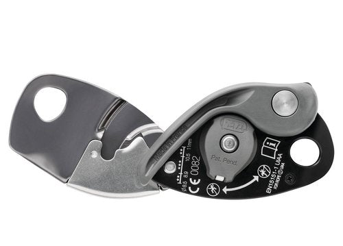 PETZL GRIGRI+ Belay Device with Cam-Assisted Blocking and Anti-Panic Handle, Suitable for Learners and Intensive Use - Orange
