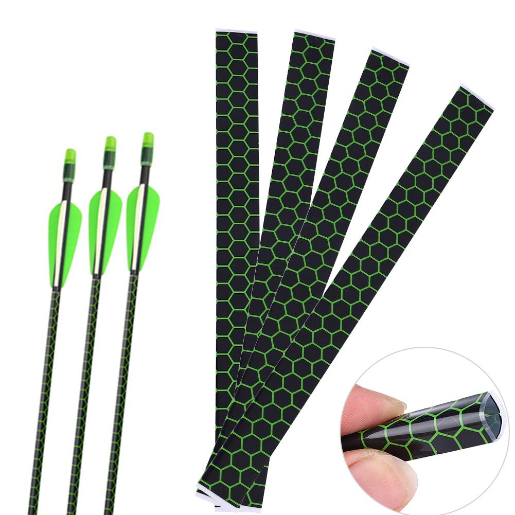 Universal Heat Shrink Arrow Wraps 15PCS, Adhesive Protective Wrap for Archery Shafts, DIY Fletching Bow Accessory for Carbon Arrows Crossbow Bolts