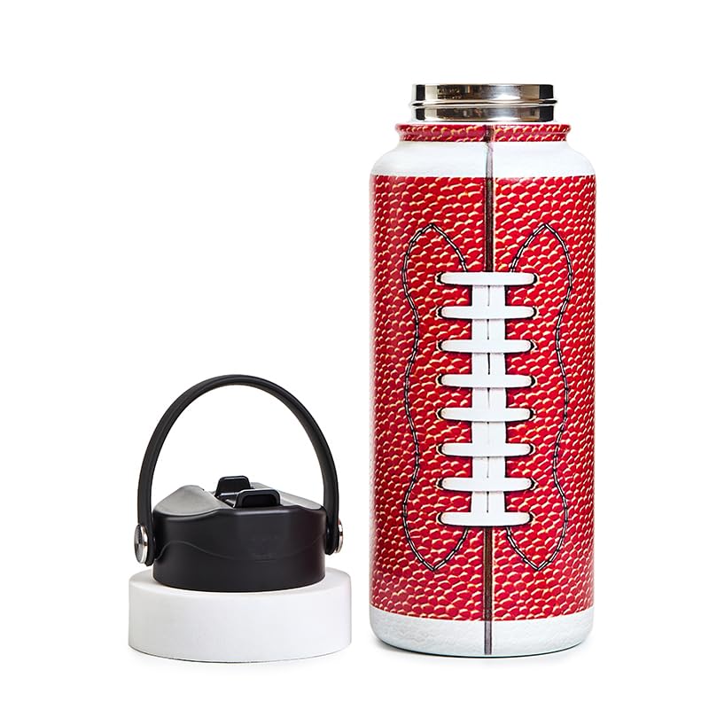 32 oz Insulated Stainless Steel Water Bottle with Leak-Proof Lid & Straw, Double Wall