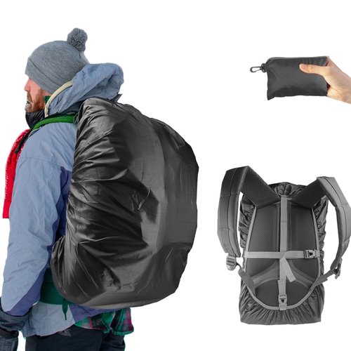 Frelaxy Waterproof Backpack Rain Cover, 10000mm Waterproof Level, Upgraded Ultra-Strong Multilayer Structure, Antislip Cross Buckle Strap, Ultralight Compact Portable, for Hiking, Camping, Traveling