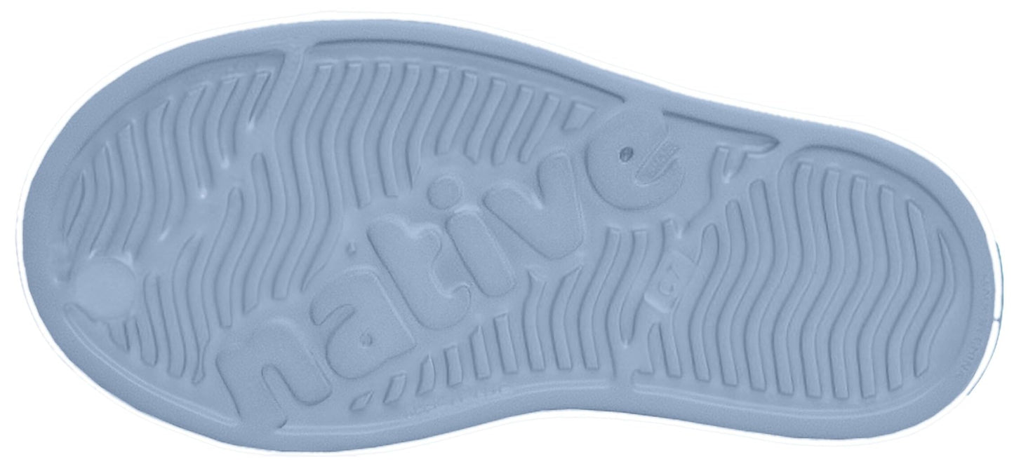 Native Shoes Unisex-Kids Jefferson Sneakers, Skyway Blue/Shell White, 7 Toddler