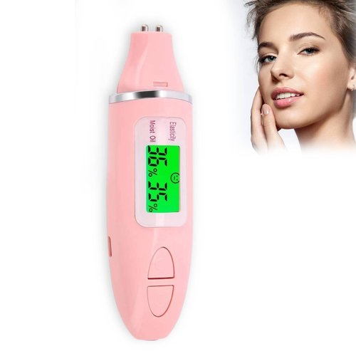 Skin Hydration Tester, Digital Skin Detector, Portable Face Moisture Detector Analyze Facial Oil Content, Smart Skin Care Tester Detector Face Care Monitor for Travel, Home, Beauty Salon Skin Care