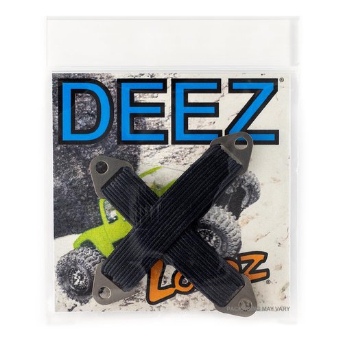 DEEZ LOOPZ: High-Performance Shock Bands for RC Cars & Vehicles, 2-Pack, RC Shock Absorber Bands for Crawlers, Improve Climbing & Control (Navy/Black - 90MM, METALZ)