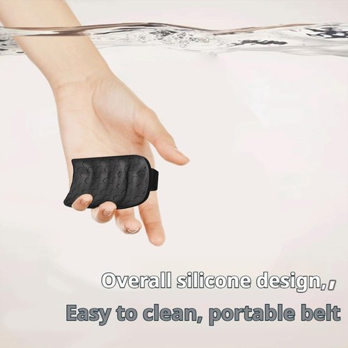 Weight Lifting Grips for Men Women, Rubber Gym Grips Pads for Palm Protection, Anti-Slip Hand Palm Protection Wrist Wraps, Fingerless Workout Gloves for Men, Exercise Support Accessories (Black)