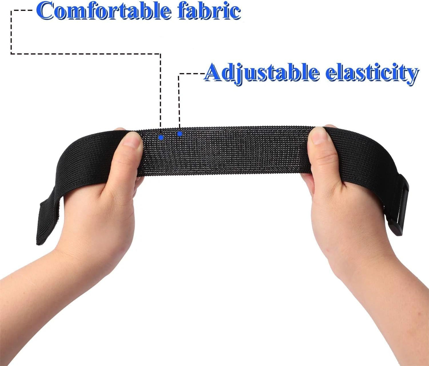 HywkingGrt 4 Pcs Black Elastic Ankle Straps Cycling Pant Leg Straps Adjustable Safety Band Boot Blousers for Climbing Fishing Outdoor Sport