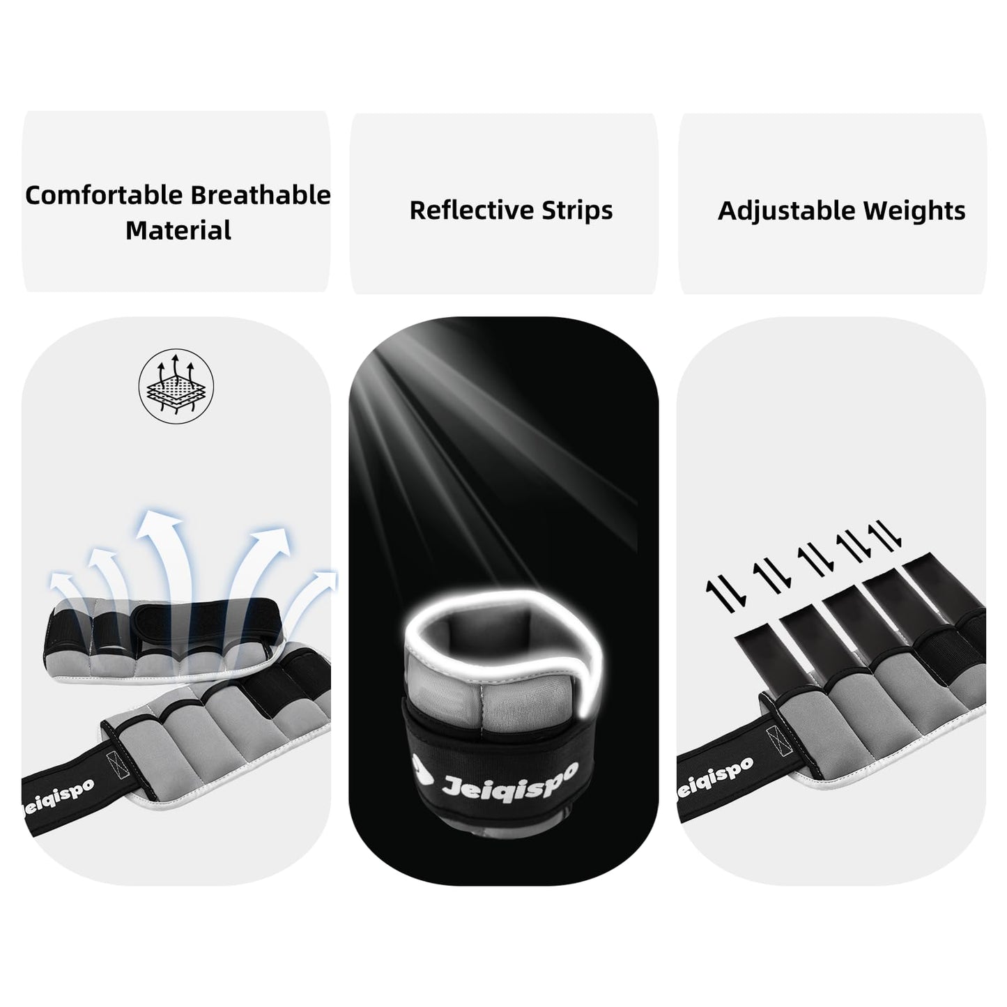 Adjustable Ankle Weights 1 Pair 2/4/6/8/10 LBS Wrist Leg Arm Weights for Women Kids Men,Strength Training with Removable Weight for Fitness Gym Workout Running Walking