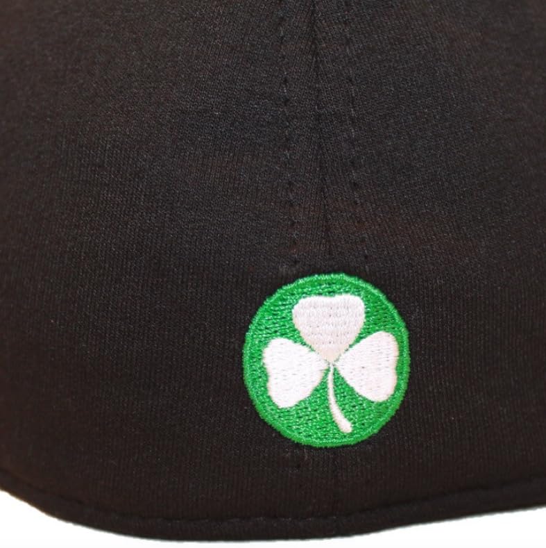Boston Scally Co. The Dubliner 6 Panel Flat Cap - Black, X-Large (Variation: Black+X-Large)