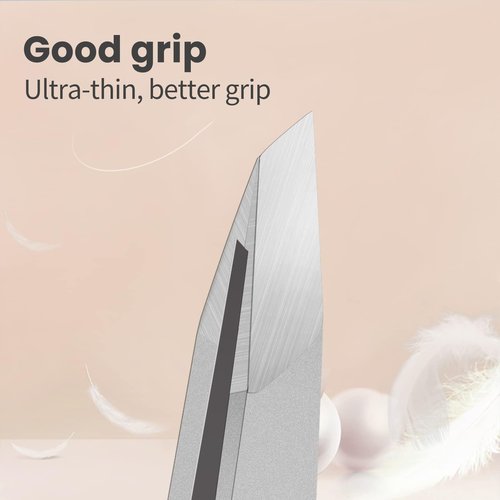 ZERNBER Eyebrow Hair Removal Tweezers, Slant Tweezer Handmade Professional Eyebrow Facial & Hair Remover Better closure Stainless Steel