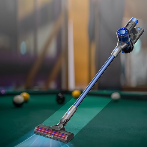 HEIOOM Electric Billiard Table Cloth Cleaner with LED Lighting Cordless Vacuum Cleaners for Home Wall Mounted Storage 250W, Adjustable 3 Gear Speed for Snooker Table, Billiard Halls