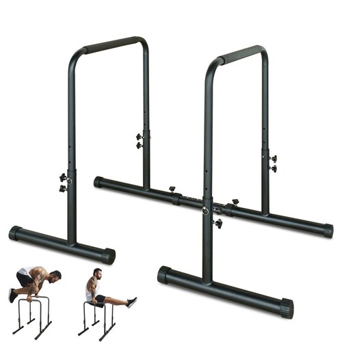 KWOJU Power Tower Dip Station Pull Up Bar Stand Adjustable Height Heavy Duty Multi-Function Fitness Training Equipment