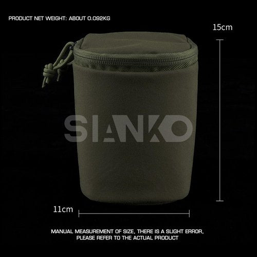 SIANKO NVG Tactical Storage Pouch,Molle Binocular Admin Organizer Bag,Multifunction Military Outdoor Airsoft Paintball Hunting Gear Vest Belt Attachments (CP/BK)