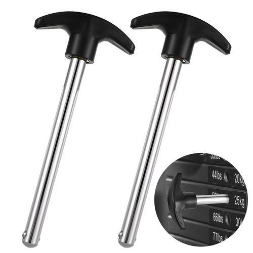 ValueBargain Weight Pins for Weight Stack Machine, 4.4 Inch Drop Set Pins Gym - Essential for Gymnasium & Fitness Machine (0.37 Inch Diameter)