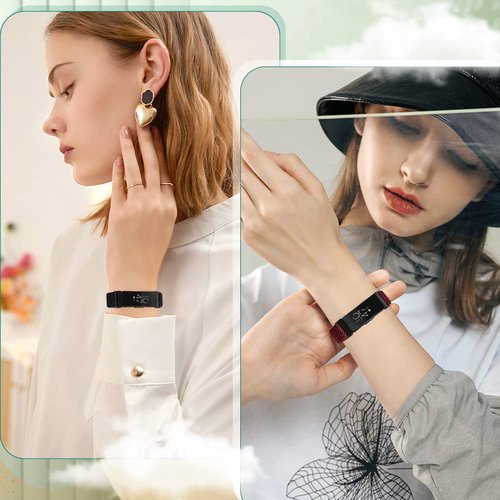 Huamanlou Adjustable Elastic Nylon Sport Bands Compatible with Fitbit Inspire 3/Inspire 2/Inspire/Inspire HR/Ace 2/Ace 3, Soft Loop Stretchy Straps Replacement Wristbands for Women Men