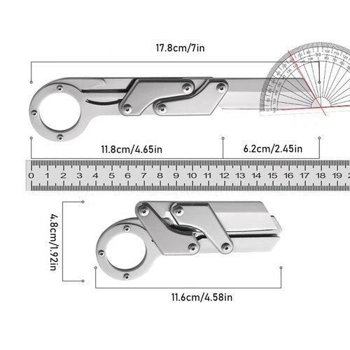 7 Inch Folding Stainless Steel Knife, Kitchen Tool Fruit Knife Humanized Handle