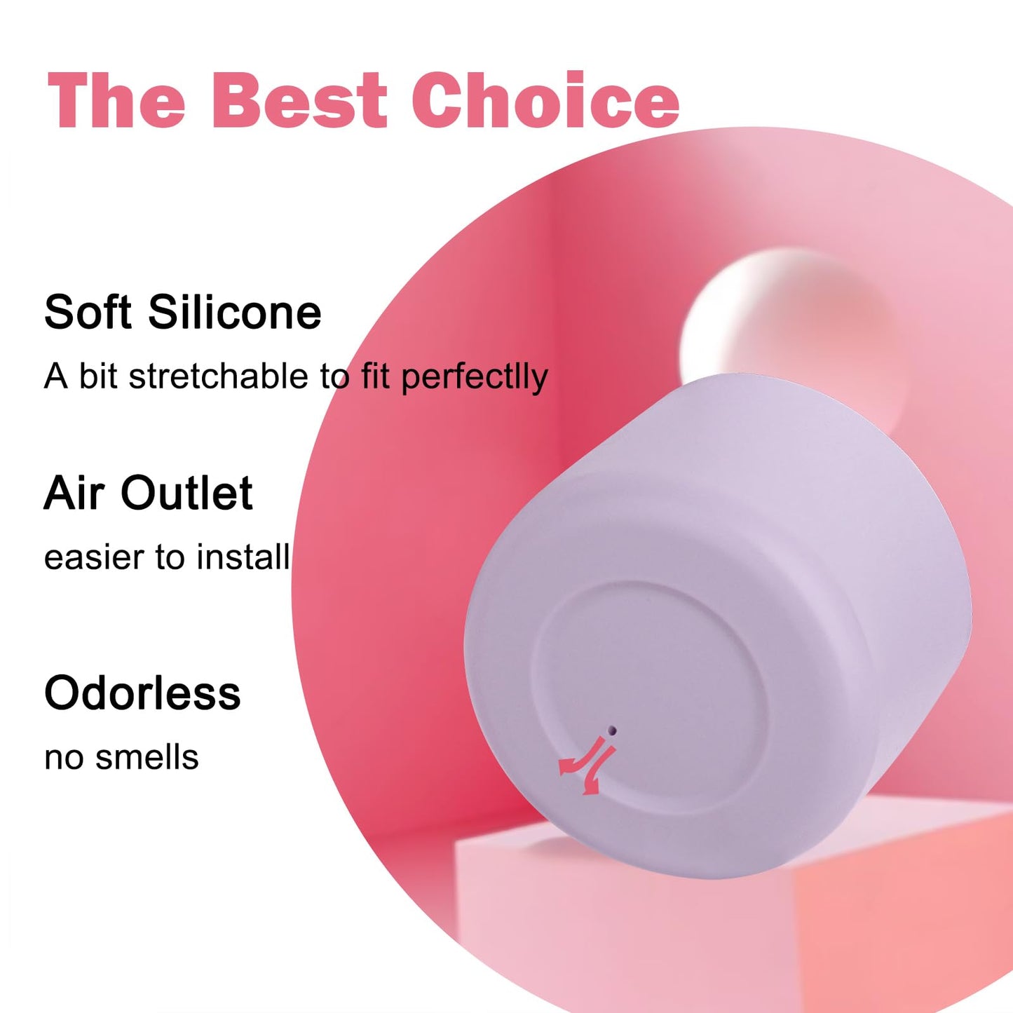 WK IEASON 2Pcs Silicone Boot for Owala Water Bottle, Protective Flask Bottom Cover Base for Owala FreeSip Twist and Flip Flask Water Bottle Accessories-3.35inch Bottom Diameter