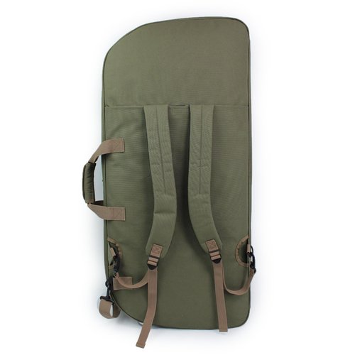BOW CREW Cruiser Bow Case | Features Comfortable Carrying Options & Spacious Interior with Multiple Accessory Pockets | Durable, Lightweight Archery Case Protection for Your Bow | Moss Green
