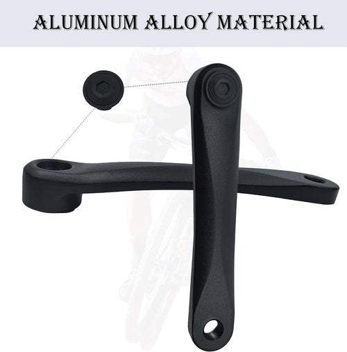 THALOUS Universal Bike Crank Arm 170mm Bicycle Left Crank Arm Available in Diamond Hole for MTB Mountain Bike Road Bike Ebike City Bike Exercise Bike