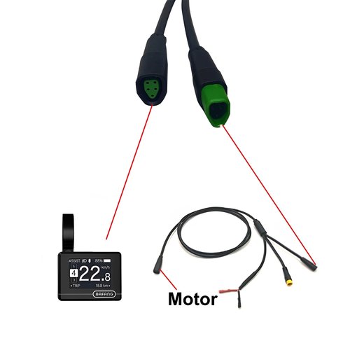 XINMEILAN Electric Bicycle Accessories - Suitable for BAFANG Mid Mounted Motor CAN Protocol M600 M510 M500 Programming Line Connection, Speed Limit Change, Wheel Diameter
