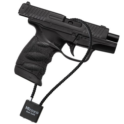 Mizzuco Cable Gun Locks with Keys Simple Operation 15" Compatible with Pistols, Handguns, Rifles, and Shotguns, Home and Storage for Firearm Locking and Safety 3PCS