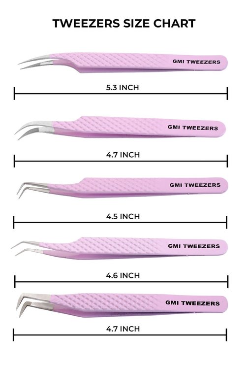 Fiber Tip Lash Tweezers For Eyelash Extension Tweezers Professional