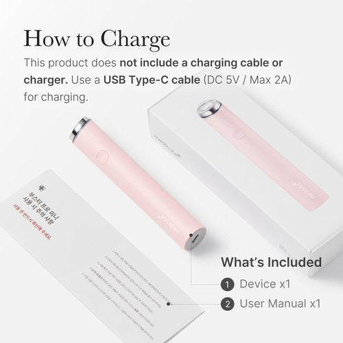 medicube Mini Booster Pro Pink | Affordable at-Home Facial Skin Care Tool for Beginners - Portable Glow Booster for Glass Skin, Boosting Skin Care Absorption, Skin Care for Teens, Korean Skin Care
