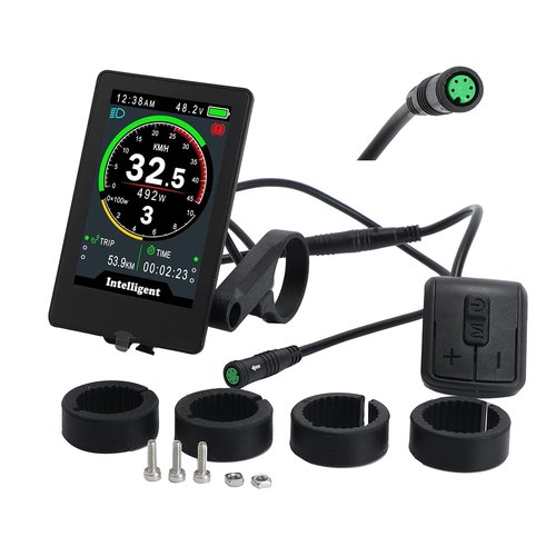 Forbestcy Ebike LCD Display Control Unit Replacement 500C P850C 860C 750C-ble DPC18 Backup 5 Pin Female Plug for Bafang BBS01 BBS02 BBSHD Motor Kit(Com.Protocol UART)