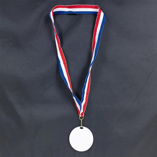 VASANA 10Pcs Nylon Award Ribbons with Snap Clips Medal Lanyards Red White Blue Classic Striped Flat Neck Ribbons for Competitions Sports Meeting Partys