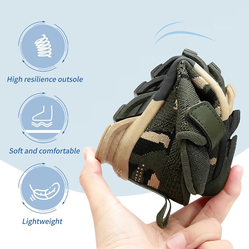 Camouflage Kid Sneakers - Lightweight Breathable Knit Upper, Non-Slip Outsole, CDLHHM Boys Girls Shoes 11 Little Kid
