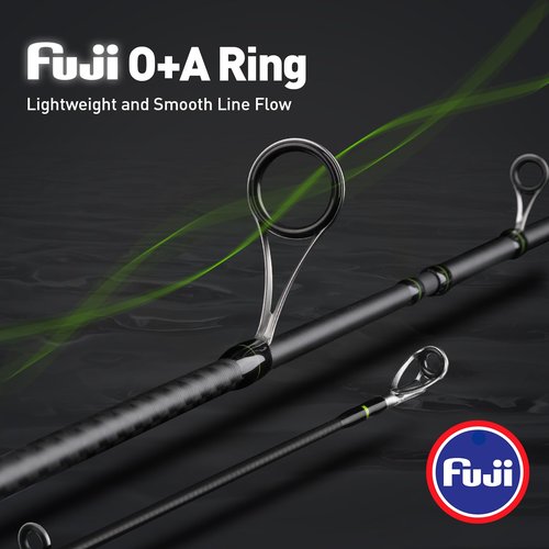 HANDING M1 Fishing Rod 2-Piece Freshwater Spinning Rod for Trout, Small Bass, Rock Bass