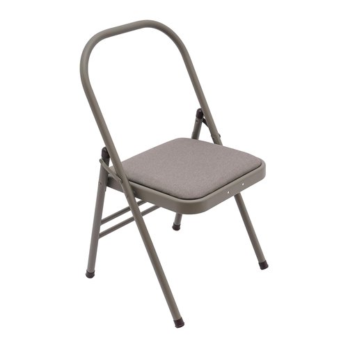 PROYONGOO Foldable Yoga Chair, Yoga Chairs for Adults with Lumbar Back Support, Yoga Auxiliary Chair Exercise Chair for Flexibility and Strength Training