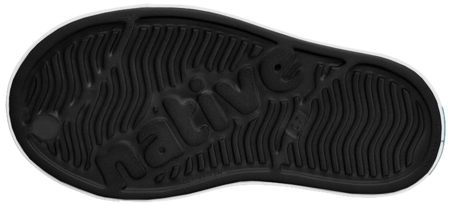 Native Shoes Unisex-Kids Jefferson Sneakers, Jiffy Black/Shell White, 10 Toddler