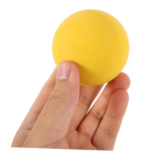 SUPVOX Highly Visible Bouncing Balls Racket Balls Boys and Girls Party Favors Yellow 4pcs Set