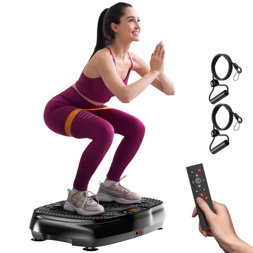 Vibration Plate Exercise Machine: TISSCARE Weight Loss and Lymphatic Drainage Vibrating Plates, Whole Body Workout Sculpting Platform for Home Fitness Fat Burner for Women Men