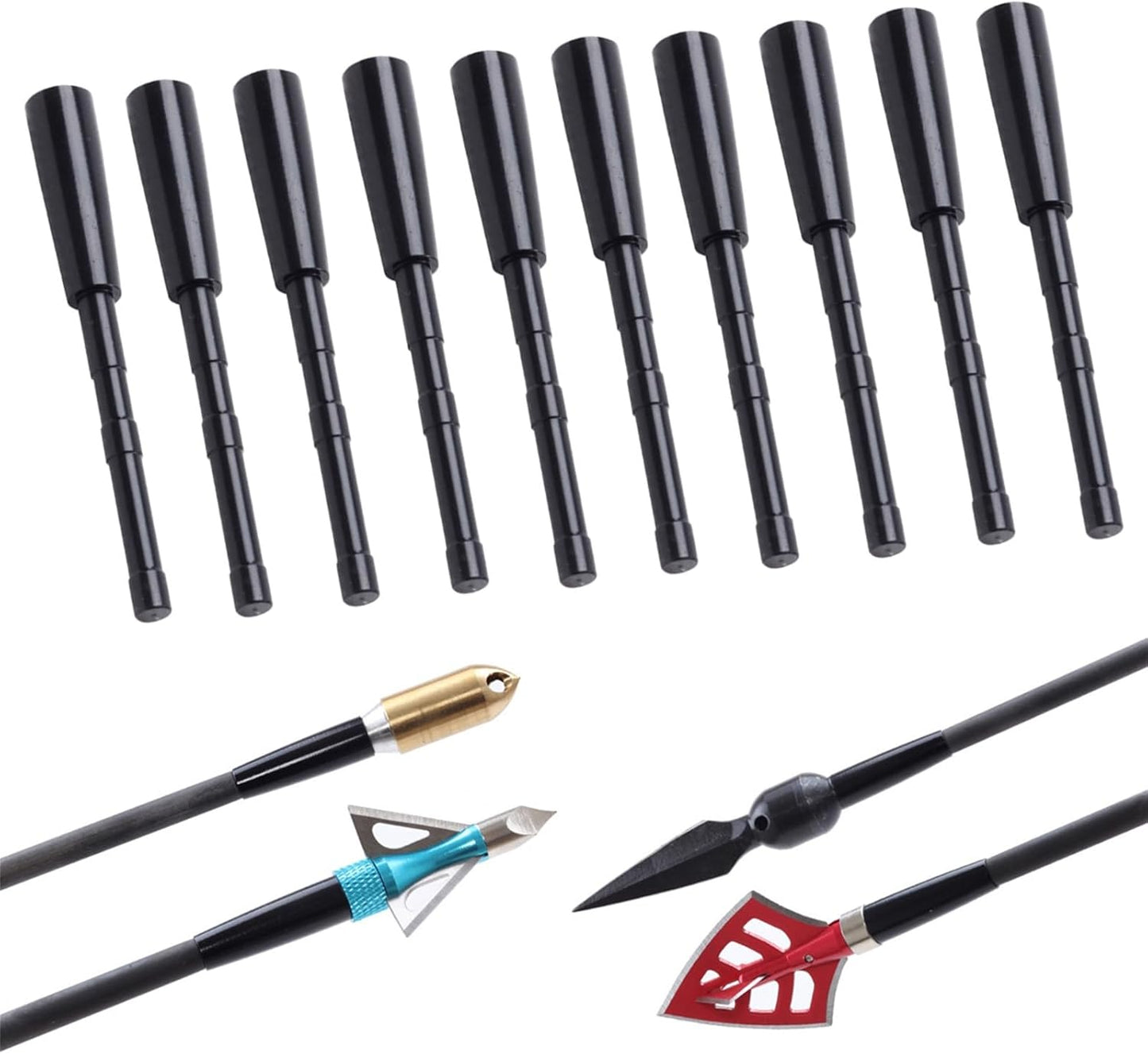 10Pcs 4.2 Mm Arrows Shaft Arrows Penetrators Insert Aluminium Archerys Arrows Insert Outdoor Shootings Accessory